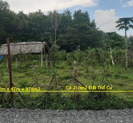 Đất Thổ Cư Củ Chi.20m x 47m. Có 210m2 Đất Thổ Cư
